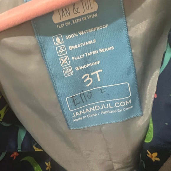 Jan and Jul Dinosaur Rainsuit - Picture 5 of 5